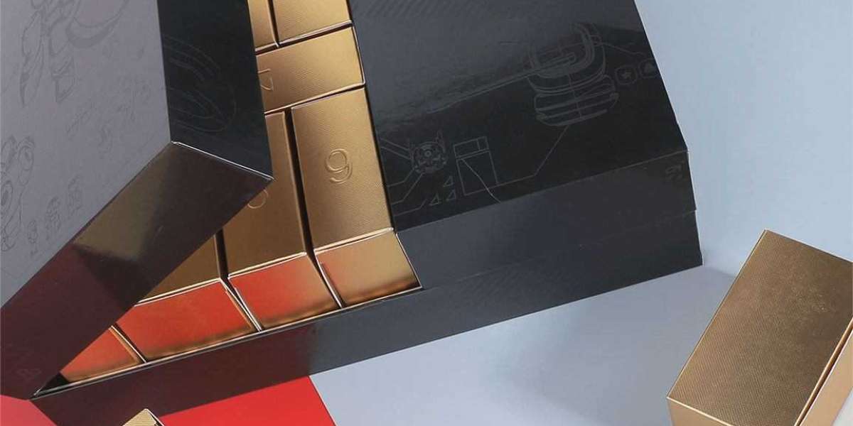 Features of black gold mystery toy calendar box
