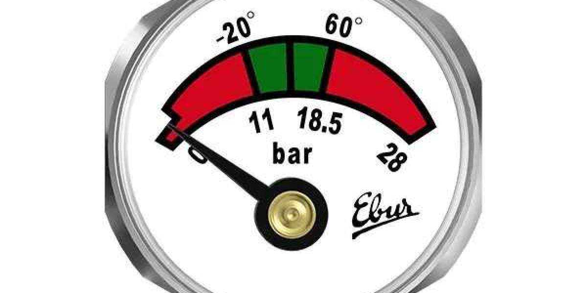 Application of fire extinguisher bourdon tube pressure gauge