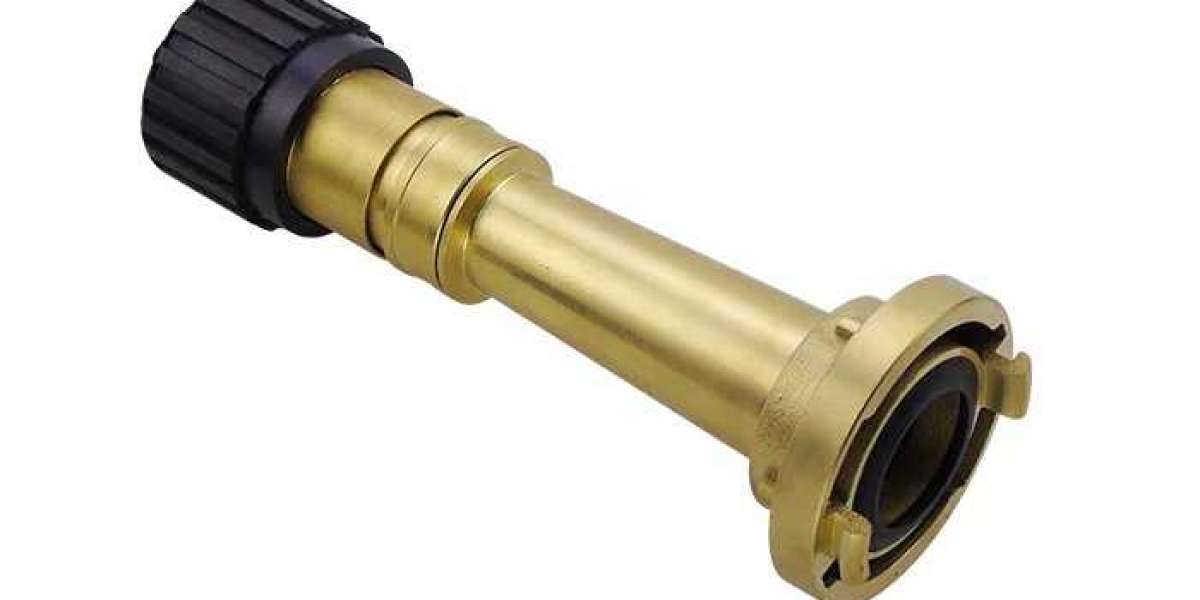 Features of storz type jetspray fire hose nozzle for ship