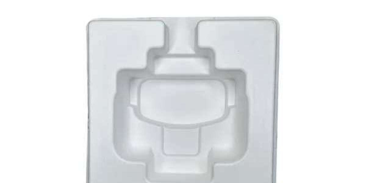 Use of molded pulp trays in transporting electronic components